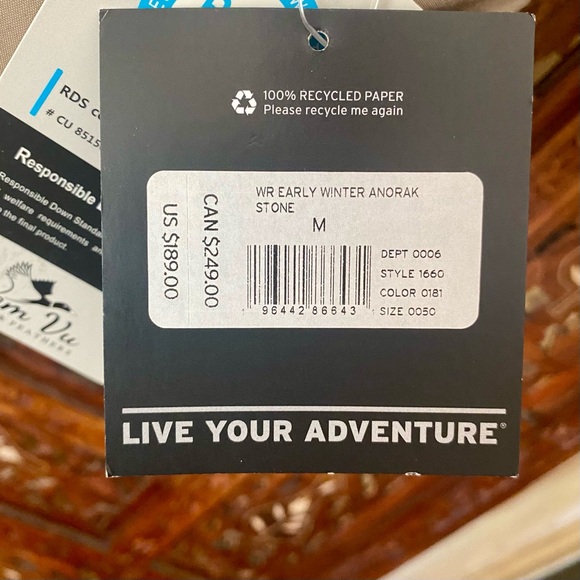 EDDIE BAUER WOMEN’S SIZE MEDIUM EARLY WINTER ANORAK IN STONE - Picture 10 of 15